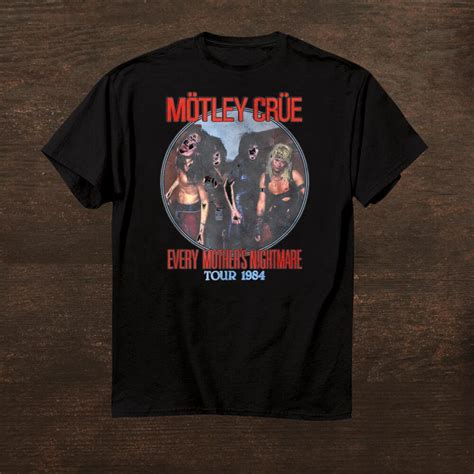 Mötley Crüe Every Mothers Nightmare 1984 Shirt Fantasywears