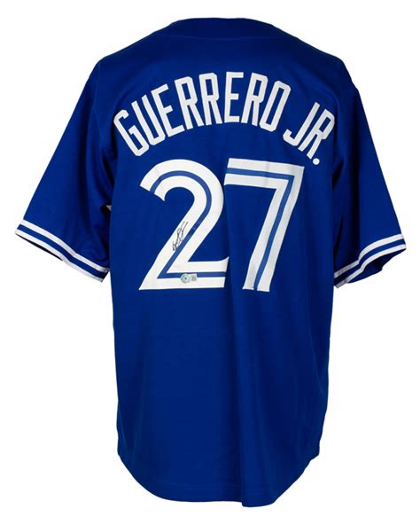 Vladimir Guerrero Jr Signed Jersey Beckett Pristine Auction