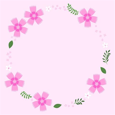 Ilustraci N Vectorial De Marco Floral Vector Premium