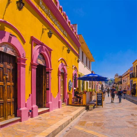 San Cristobal De Las Casas Mexico Colorful Street Travel Off Path