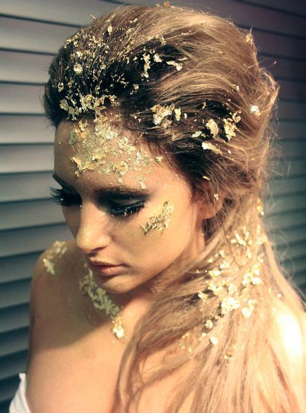 Gold Leaf Goddess Makeup Holiday Hairstyles Halloween Makeup