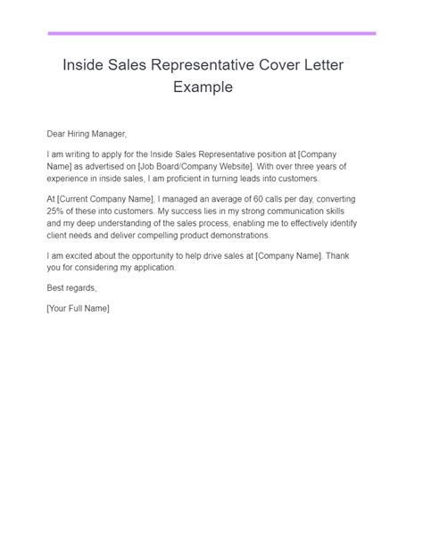 Sales Cover Letter Examples Pdf Tips