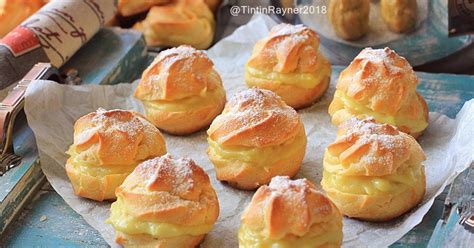 Resep Soes Vla Durian Durian Choux Yummy Oleh Tintin Rayner Cookpad