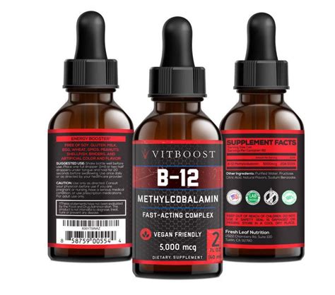 Vitboost Vegan Liquid B 12 Drops 60 X 5000 Mcg Extra Strength Raspbe Shopkumusta