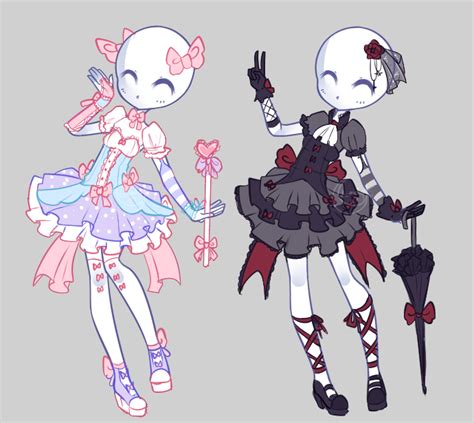 Customs Magical Girls Character Design Drawing Anime Clothes Anime