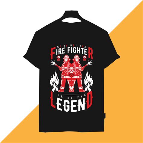 Fire Fighter T Shirt Design Behance