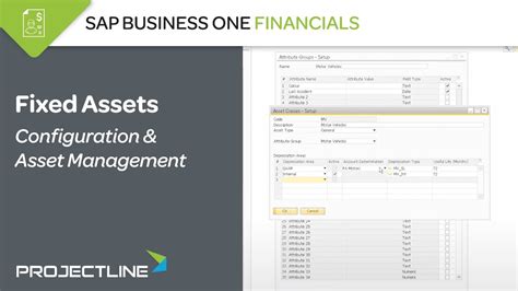 Sap Business One Fixed Assets Configuration And Asset Management Youtube