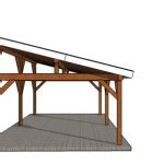 Lean To Pavilion Plansside View Myoutdoorplans