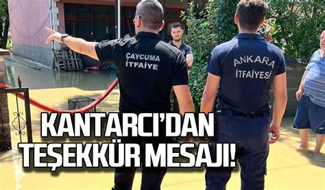 Bülent Kantarcı dan teşekkür mesajı