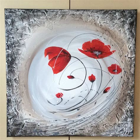 Tourbillon De Coquelicots La Peinture En Abstrait