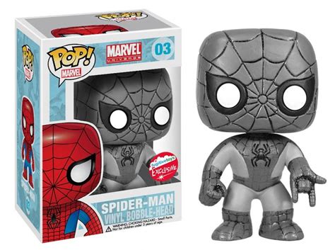 Funko Pop Marvel Spiderman Black White Fugitive Exclusive Figure