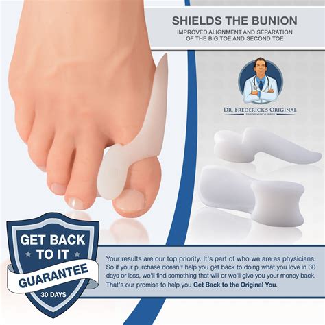 Dr Frederick S Original Bunion Pad Spacer Pcs Temporary Bunion