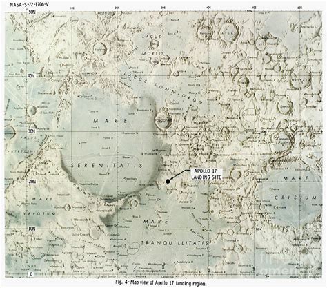 Moon Map 1972 Photograph By Granger Pixels