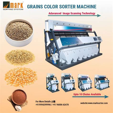 Grain Color Sorter Grain Sorting Machine Millets Sorting Machine Multi Grains Sorting At