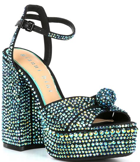 Gianni Bini Kemarathree Rhinestone Platform Dress Sandals Dillards