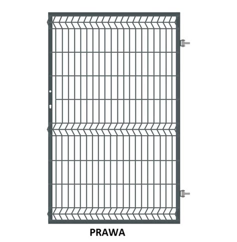 Furtka Ogrodzeniowa Panelowa D Grafit Antracyt Ral Wys M Prawa