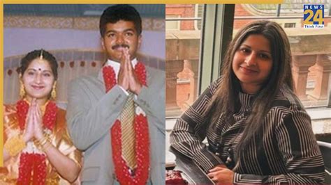 thalapathy vijays wife sangeetha sornalingam  couple