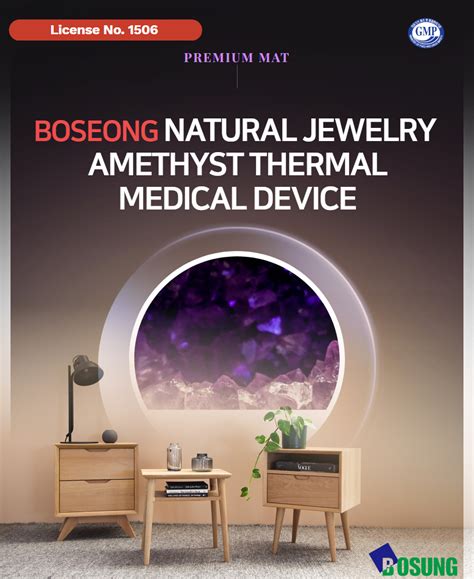 Boseong Natural Jewelry Amethyst Thermal Medical Device Thermo