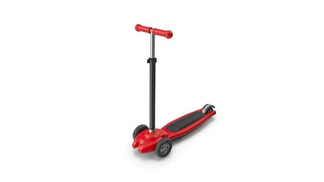 3d Red Push Scooter Model Turbosquid 2254604