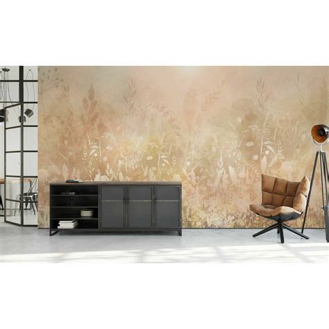 Mural Ginger Trawy Boho 400 X 280 Cm Delikatna Struktura Fototapety