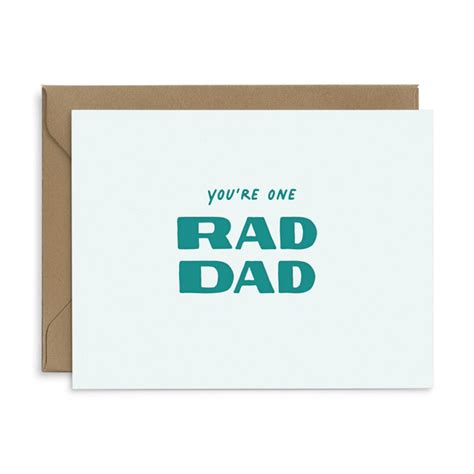 Rad Dad Father S Day Greeting Card Ruff House Print Shop