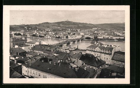 Ak Linz A D Donau Ortsansicht Flusspartie Mit Br Cke Nr