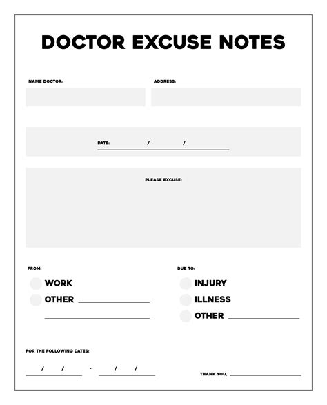 8 Best Images of Blank Printable Doctor Note PDF - Fake Doctors Note ...