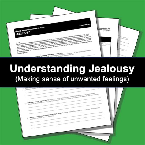 Understanding Jealousy Making Sense Of Unwanted Feelings Mindstead