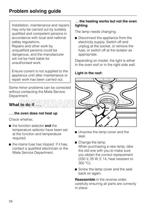 Miele H4240B Oven Operating and Installation Instructions