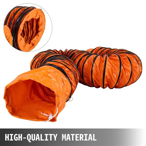 Vevor Flexible Pvc Ducting 25 Ft 76 M Portable High Performance Pvc Duct Hosing Fit For 12