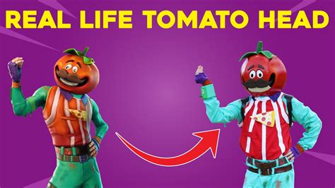 Making A Full Tomato Head Costume From Fortnite Youtube