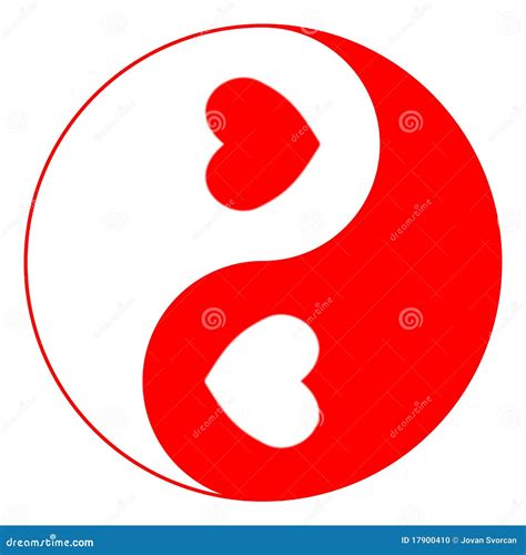 Love Yin Yang Stock Illustration Image Of Border Female 17900410