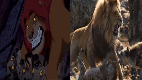 The Lion King 1994 2019 Mufasa Saves Simba And Nala Youtube