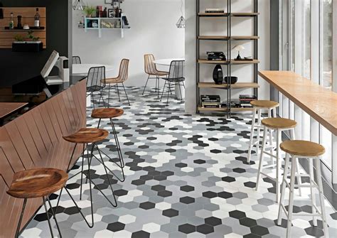 Vida 5 5X6 3 Black Hexagon Qualis Ceramica Luxury Tile And Vinyl