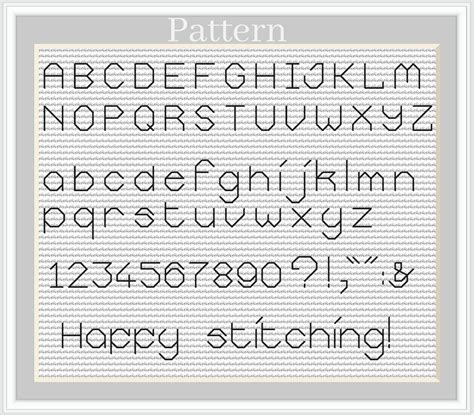 Backstitch Alphabet Cross Stitch Font Cross Stitch Letters Alphabet