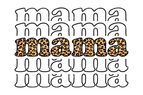 Leopard Mama Stacked Svg Cut File Graphic By Svgvectormonster