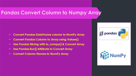 Pandas Convert Column To Numpy Array Spark By {examples}