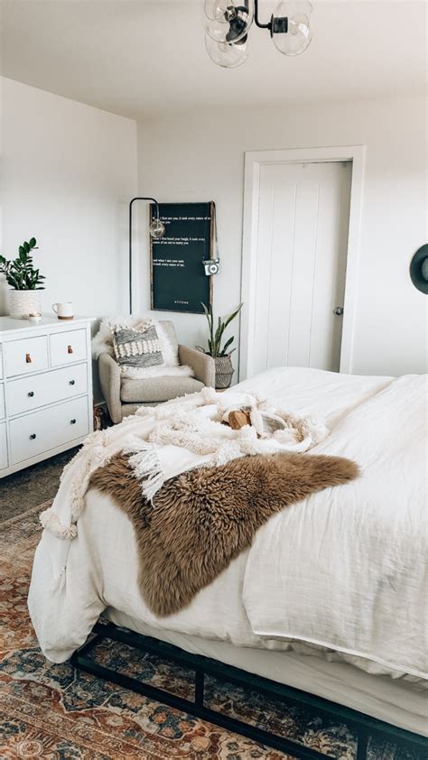 Boho Inspired Neutral Master Bedroom Tour The Blush Home Blog