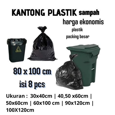 Jual Kantong Plastik Sampah 80x100cm Harga Ekonomis Shopee Indonesia