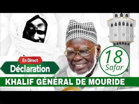 Suivez En Direct Appel Du Grand Magal De Touba 18 Safar 144H 2023 Du