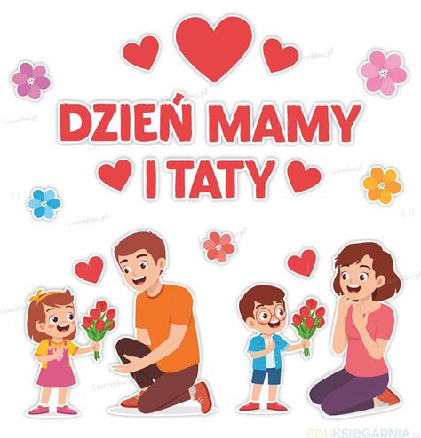 Dekoracje Szkolne I Przedszkolne Dzie Mamy I Dzie Taty Napis