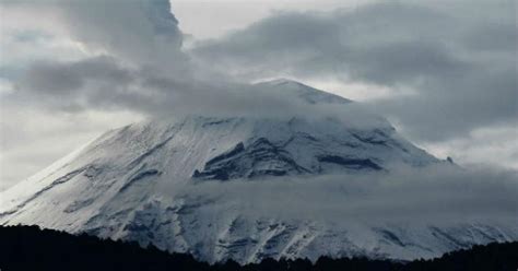 Video Volc N Popocat Petl Amanece Cubierto De Nieve