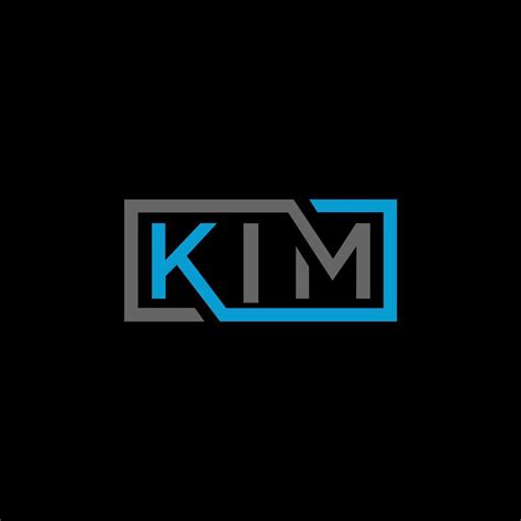 KIM Letter Logo Design On BLACK Background KIM Creative Initials