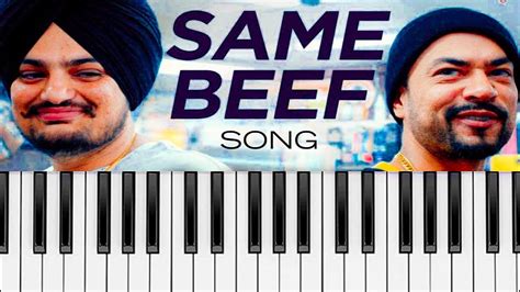 Same Beef | Bohemia | Ft. | Sidhu Moose Wala Piano Version by Mdu - YouTube