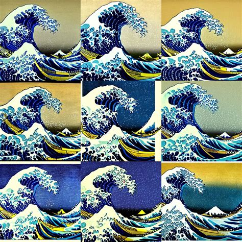 The Great Wave Off Kanagawa By Vincent Van Gogh Stable Diffusion