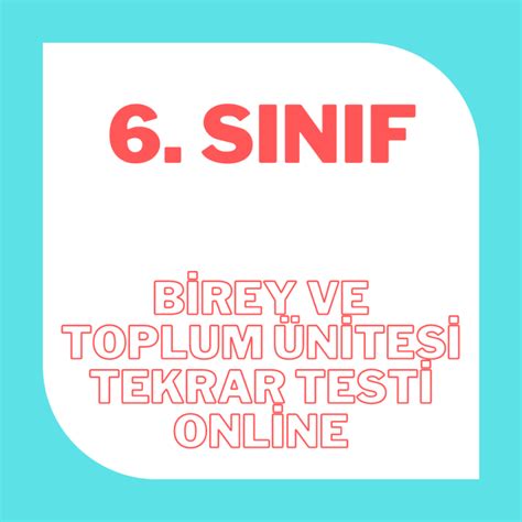 S N F Sosyal Bilgiler Nite Tekrar Testi Bilginin Kalesi