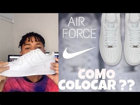 COMO COLOCAR O CADARÇO NO AIR FORCE 1 YouTube