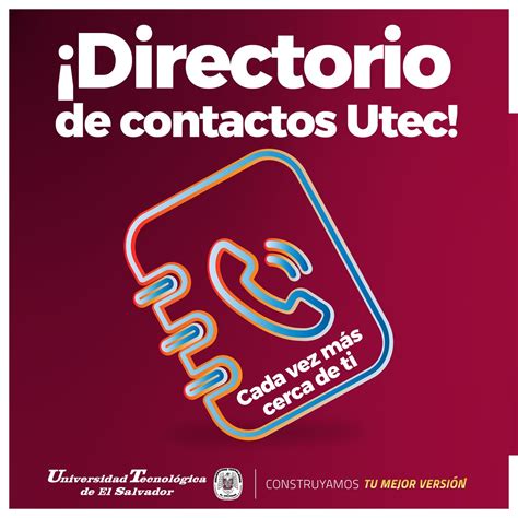 Utec El Salvador On Twitter Te Invitamos A Consultar El Directorio De