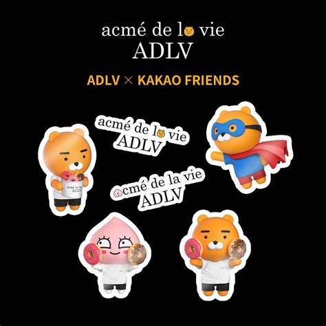 Acme De La Vie ADLV X Kakao Friends Collection Men S Fashion Tops