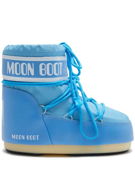 Moon Boot Icon Low Snow Boots Blue FARFETCH